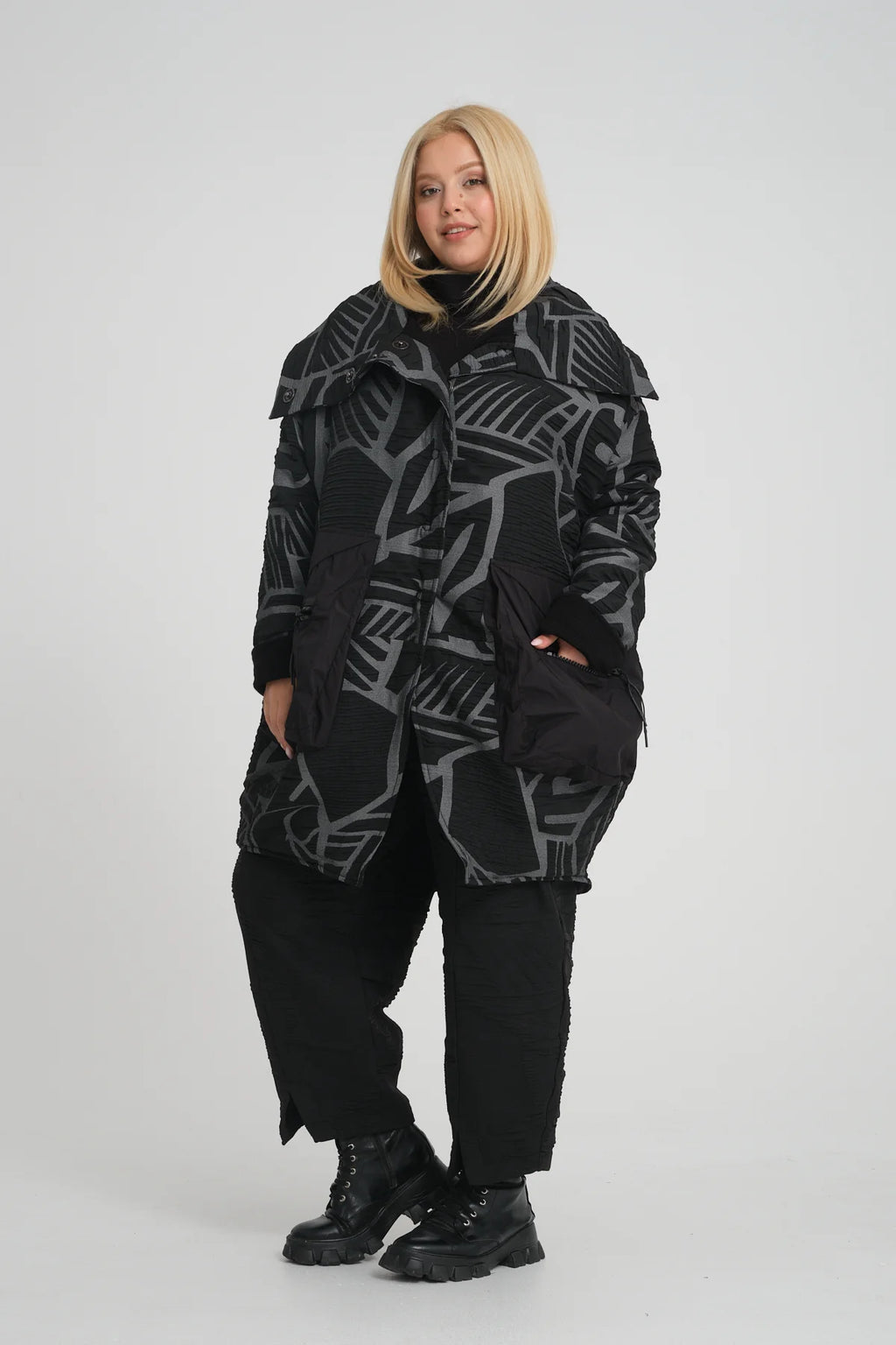  Ballonmantel von Zedd Plus aus Polyamid, 24617, Braun, Schick, Modern, Bequem