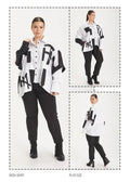  H4 Fashion Shirt in kastiger Form, aus Polyamid, 8004, Weiß, Ausgefallen, Zeitlos, Schick