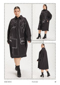  A-Form Kleid von H4 Fashion aus Polyamid, 8008, Schwarz, Ausgefallen, Zeitlos, Schick