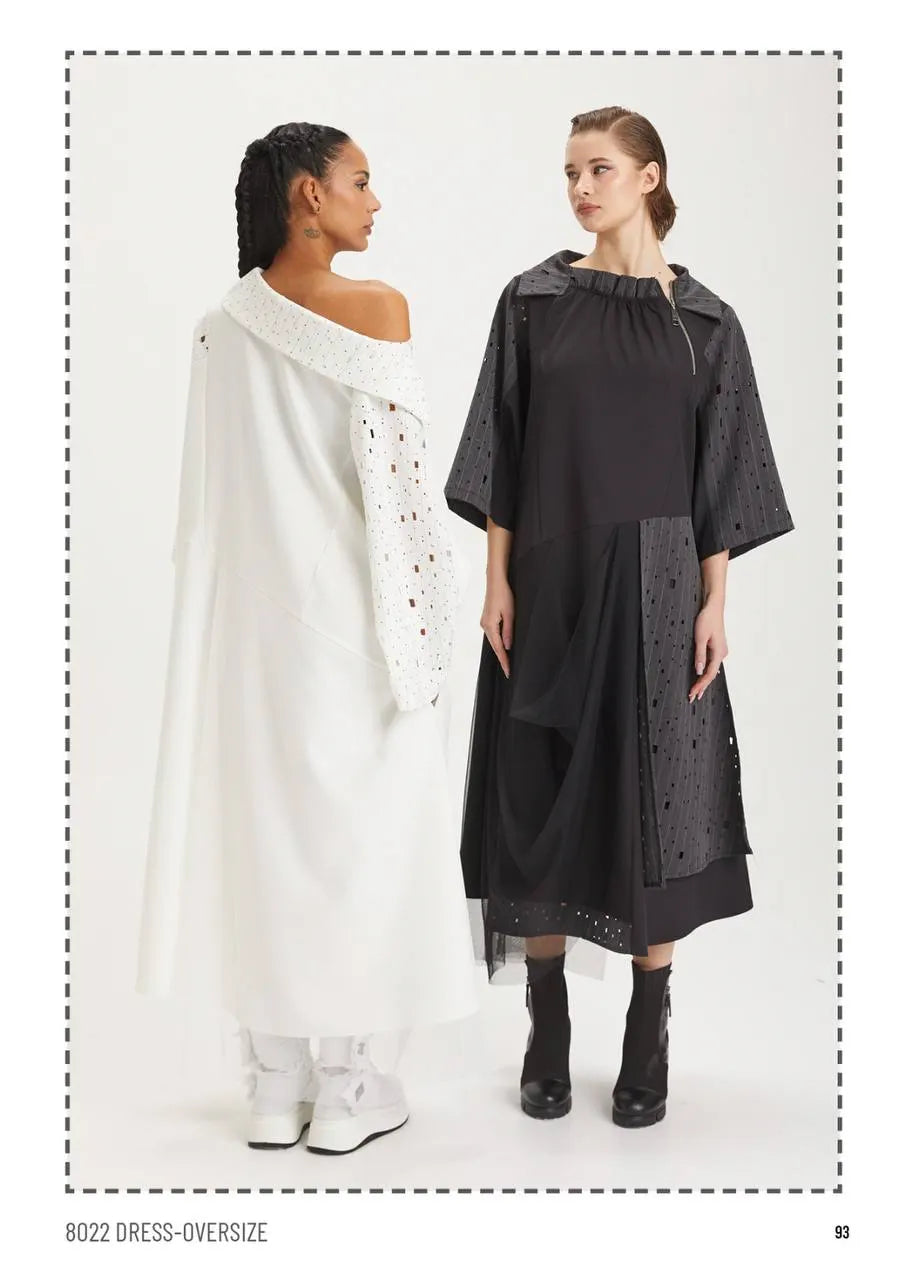  A-Form Kleid von H4 Fashion aus Polyamid, 8022, Ecru, Ausgefallen, Zeitlos, Schick