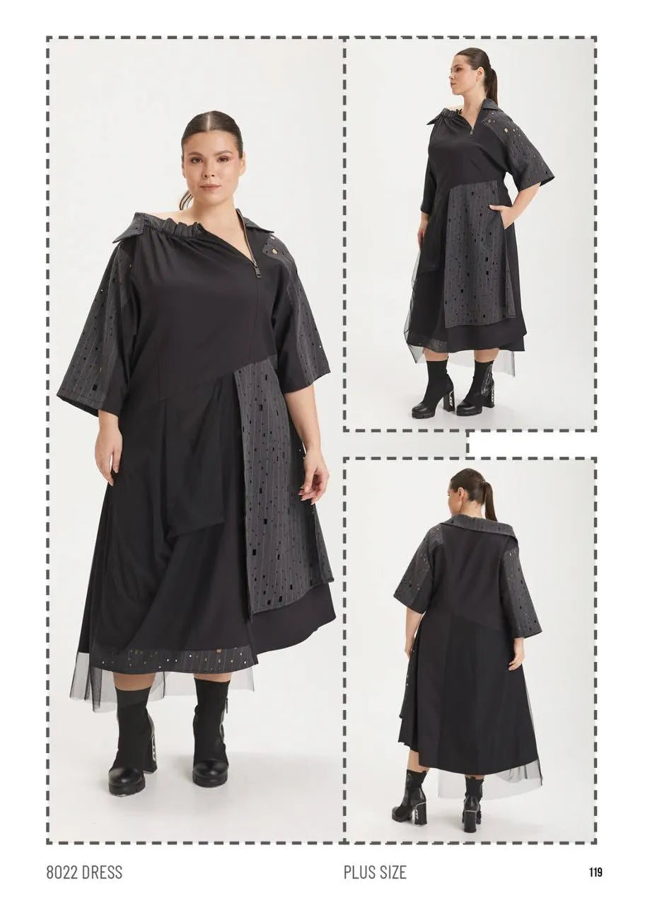  A-Form Kleid von H4 Fashion aus Polyamid, 8022, Ecru, Ausgefallen, Zeitlos, Schick