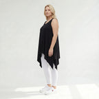 Zipfel Top von AKH Fashion aus Viskose, ausgefallene, zeitlose Lagenlook Mode