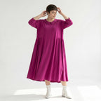 Ballonkleid von AKH Fashion aus Materialmix, ausgefallene, zeitlose Lagenlook Mode