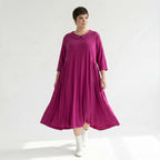 Ballonkleid von AKH Fashion aus Materialmix, ausgefallene, zeitlose Lagenlook Mode