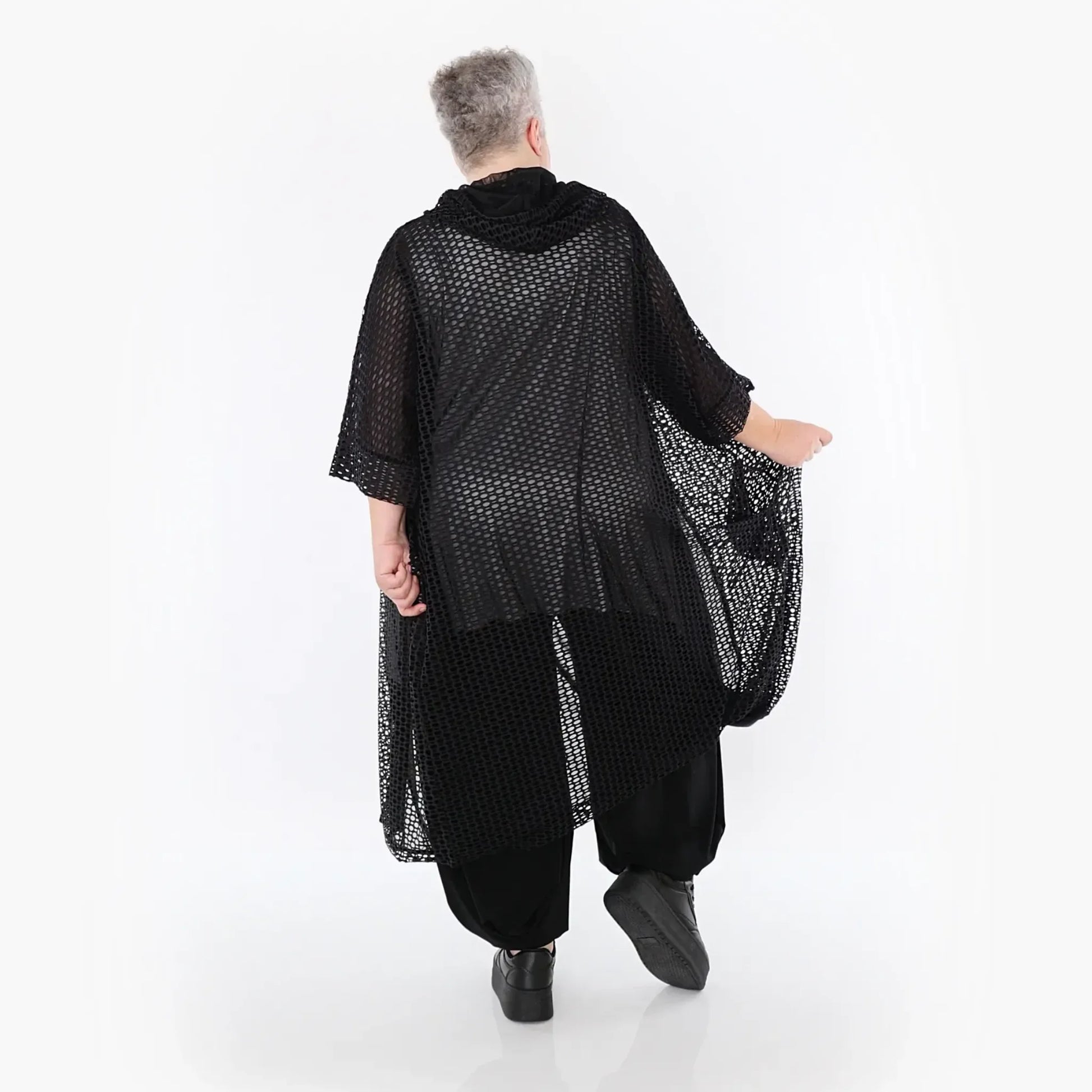  Ballonhose von AKH Fashion aus Materialmix, 1431.05920, Schwarz, Ausgefallen, Zeitlos
