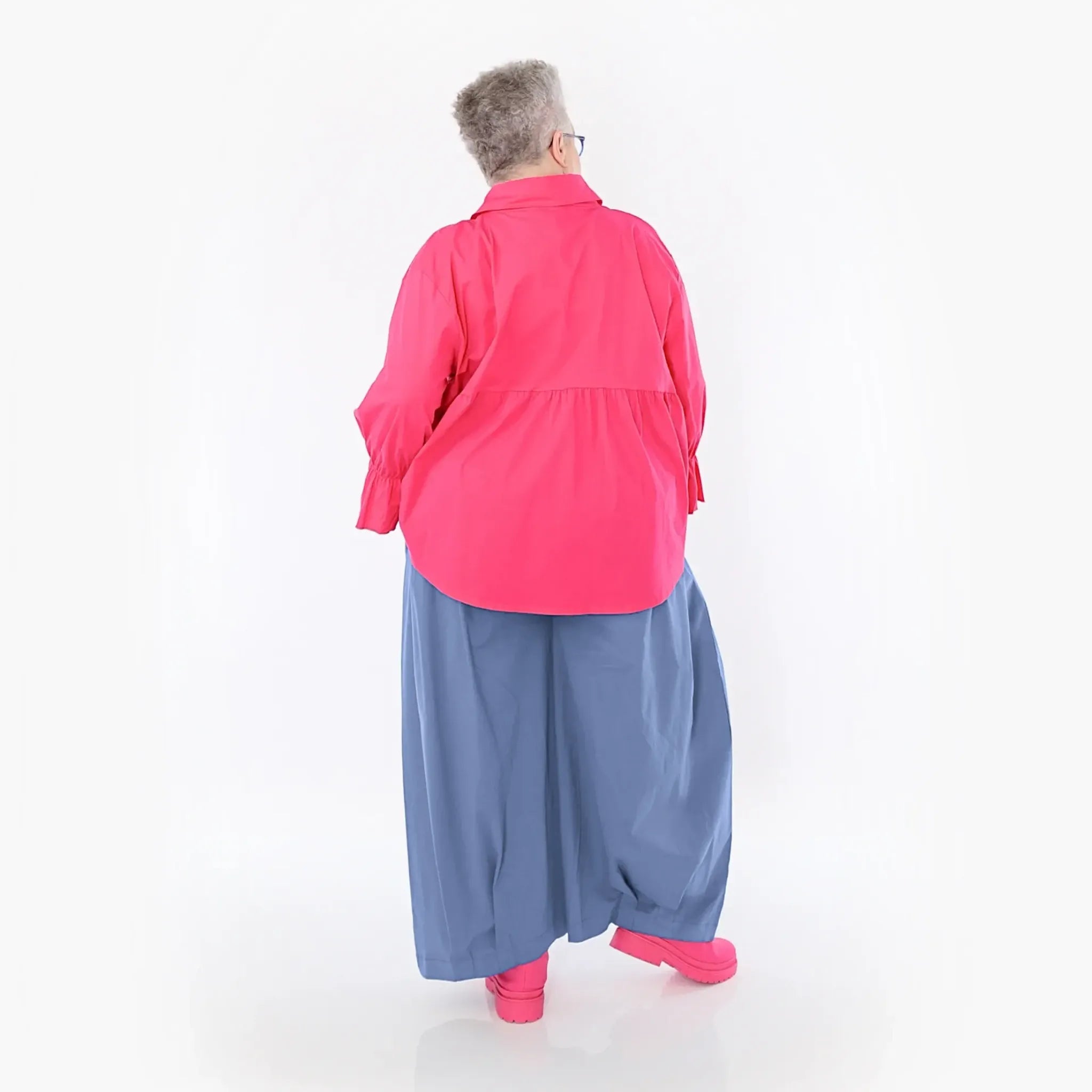  Ballonhose von AKH Fashion aus Baumwolle, 1482.07032, Azurblau, Ausgefallen, Zeitlos