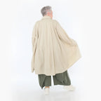 A-Form Jacke von AKH Fashion aus Baumwolle, 1482.07061, Beige, Ausgefallen, Zeitlos