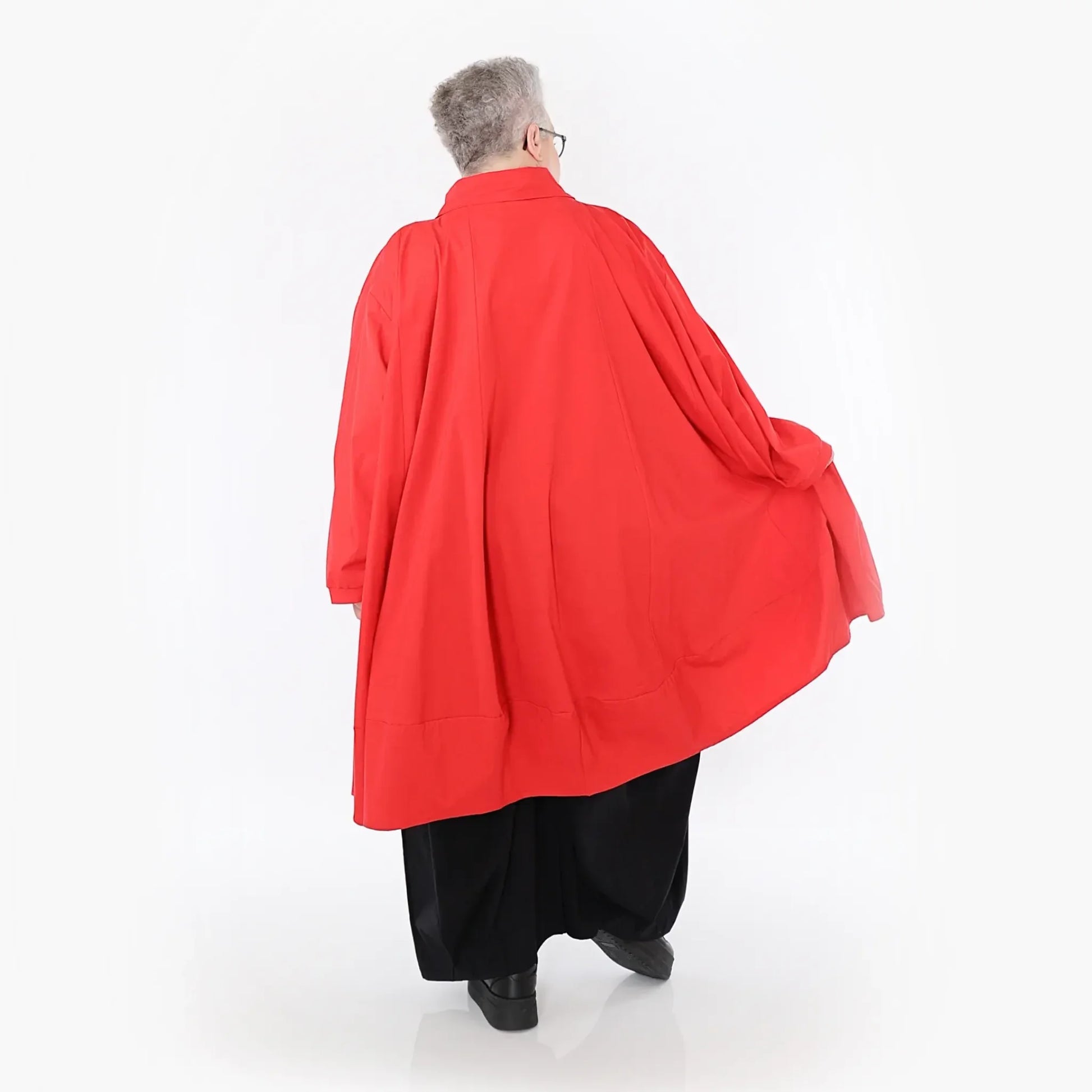 A-Form Jacke von AKH Fashion aus Baumwolle, 1482.07061, Rot, Ausgefallen, Zeitlos, Schick