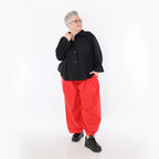  AKH Fashion Bluse in gerundeter Form, aus Baumwolle, 1482.07062, Schwarz, Ausgefallen