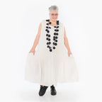  Ballonkleid von AKH Fashion aus Viskose, 1490.06972, Weiß, Ausgefallen, Zeitlos, Schick
