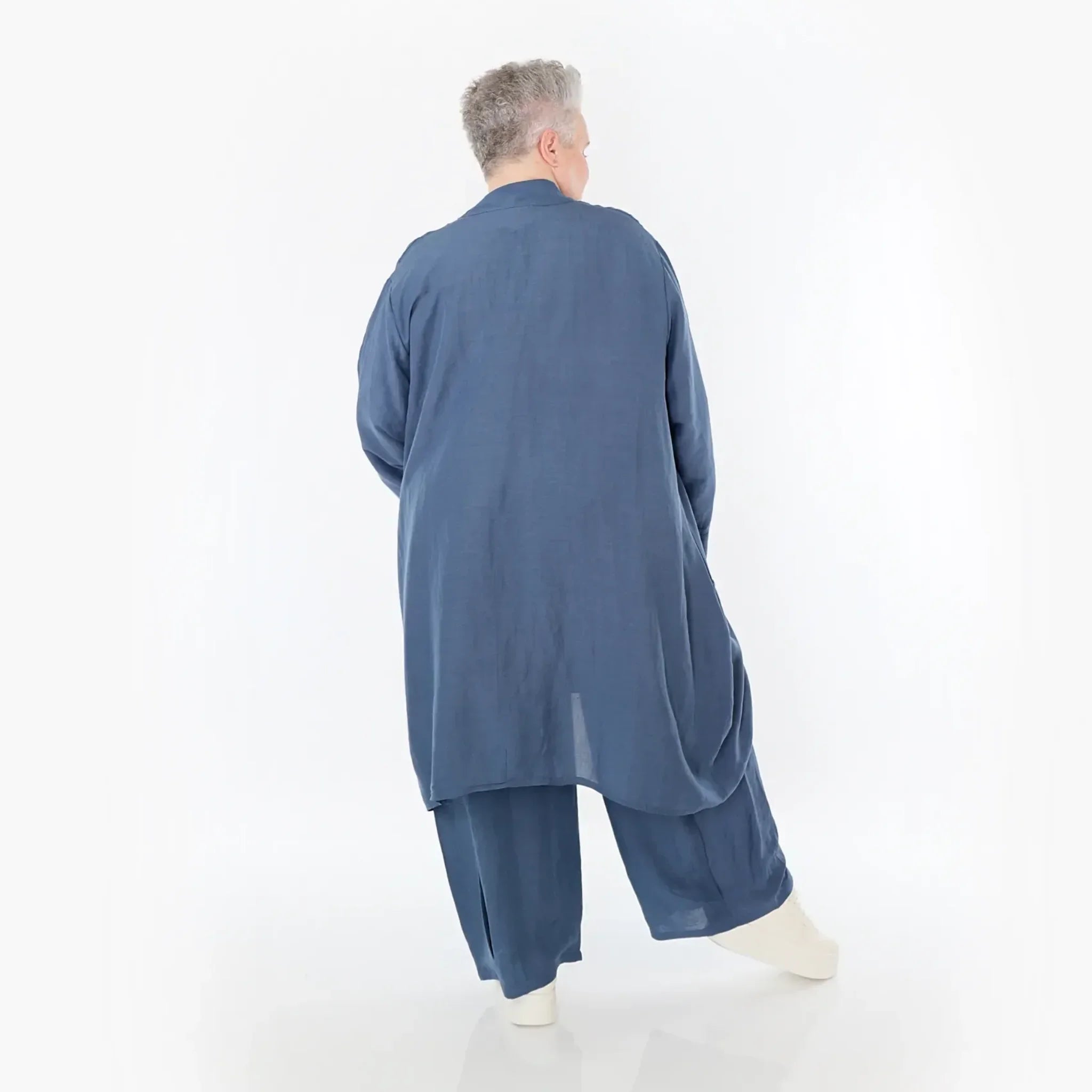  Ballon Cardigan von AKH Fashion aus Viskose, 1490.07094, Azurblau, Ausgefallen, Zeitlos