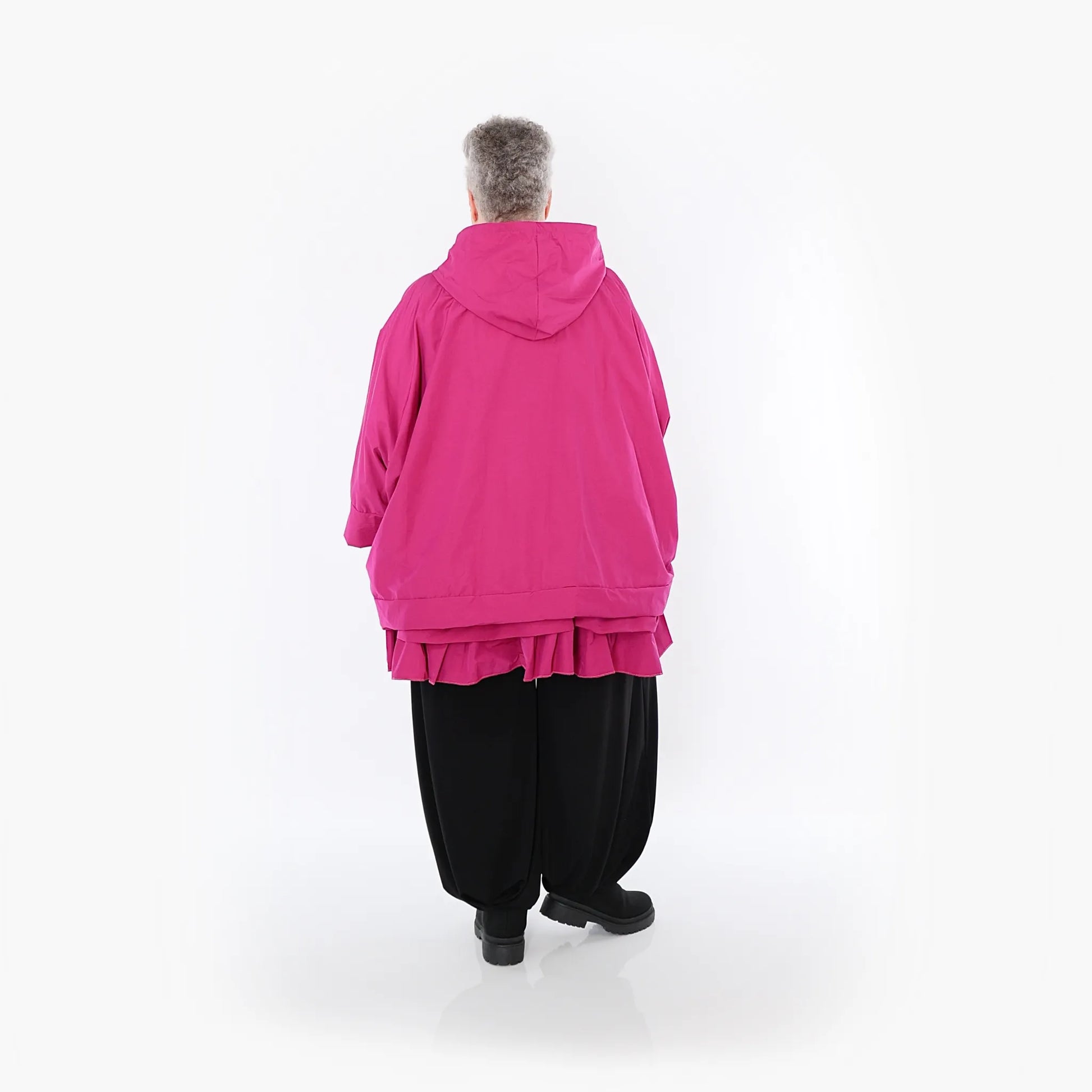  AKH Fashion Jacke in kastiger Form, aus Baumwolle, 1493.07076, Fuchsia, Ausgefallen