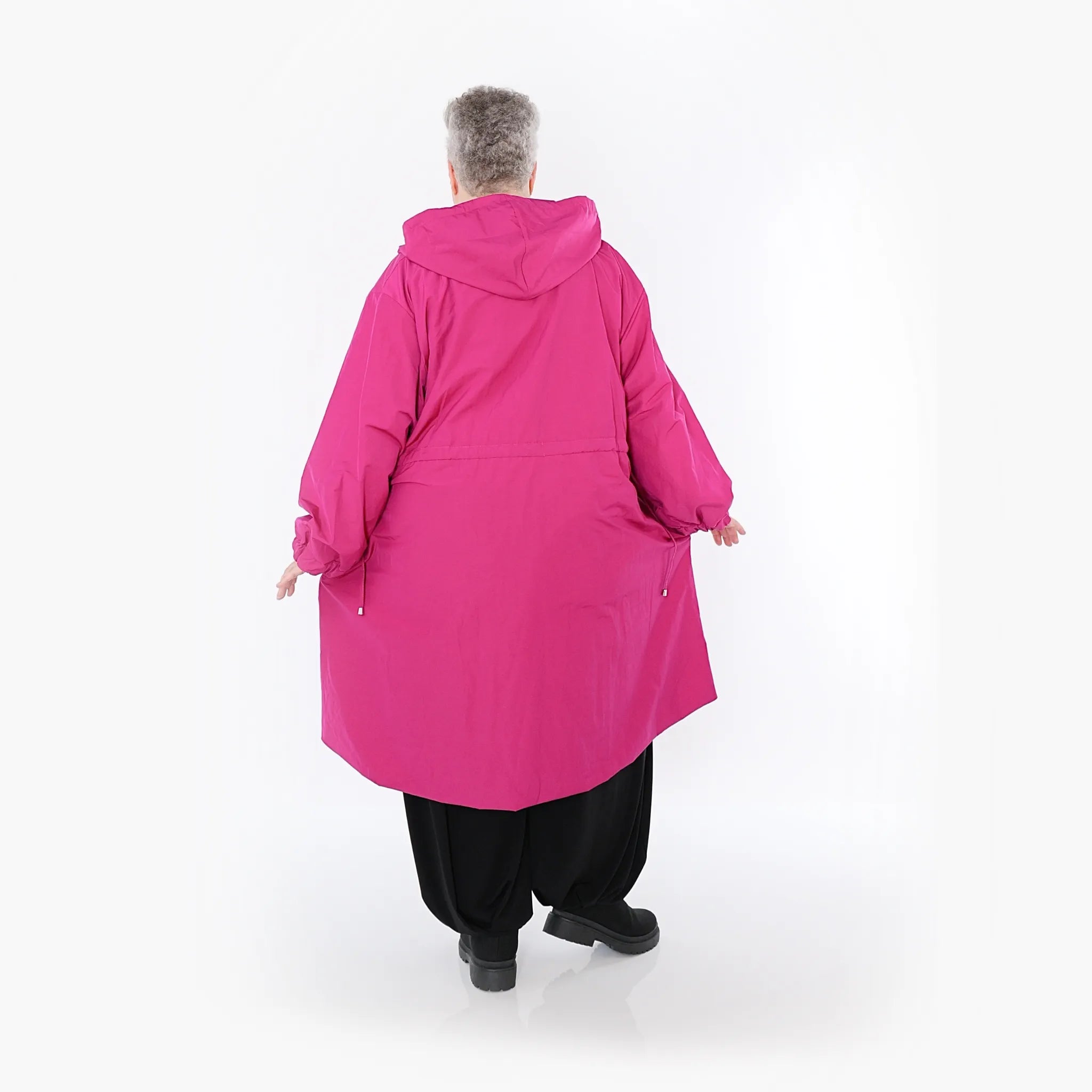  AKH Fashion Mantel in gerader Form, aus Baumwolle, 1493.07102, Fuchsia, Ausgefallen