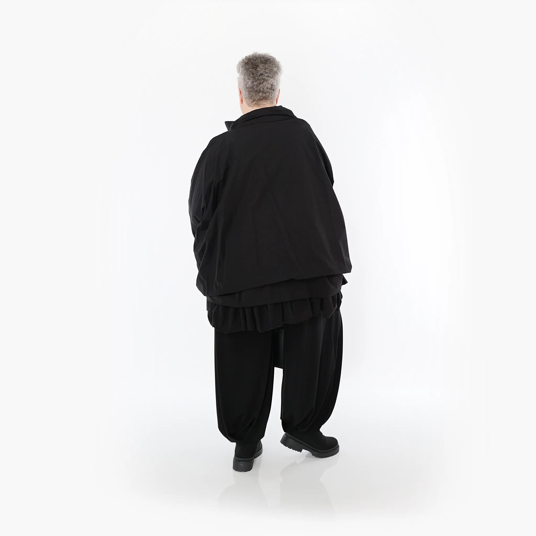  AKH Fashion Jacke in kastiger Form, aus Baumwolle, 1493.07104, Schwarz, Ausgefallen