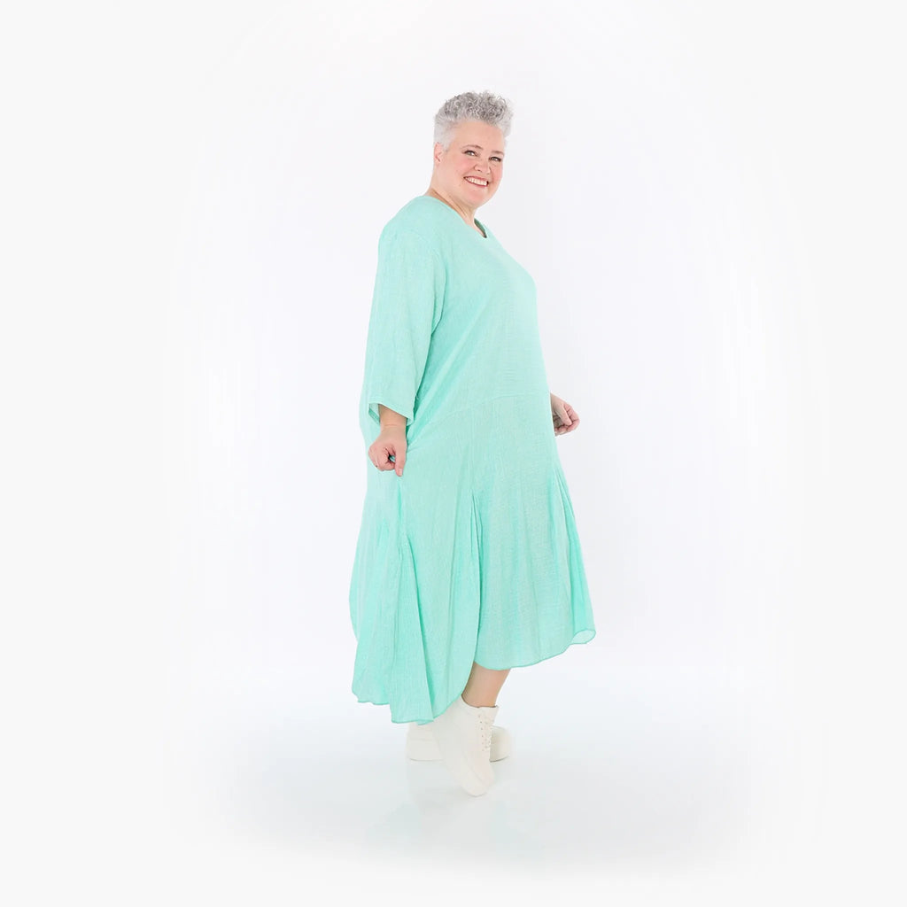  Ballonkleid von AKH Fashion aus Baumwolle, 1501.06972, Mint, Ausgefallen, Zeitlos, Schick