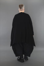 A-Form Jacke von AKH Premium aus Baumwolle, P1002.2519, Schwarz, Ausgefallen, Zeitlos