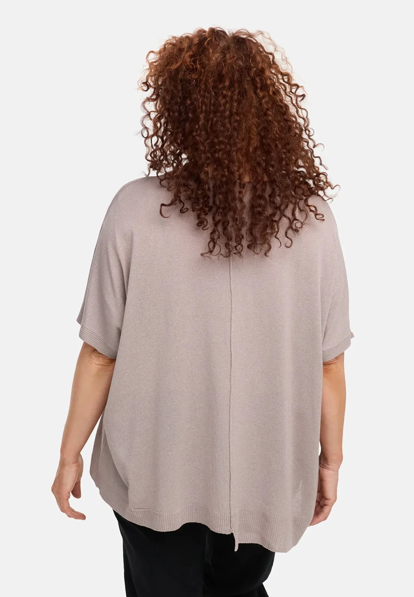  Amandine Pulli in kastiger Form, aus Viskose, A2802, Sand, Schick, Modern, Bequem, Schick