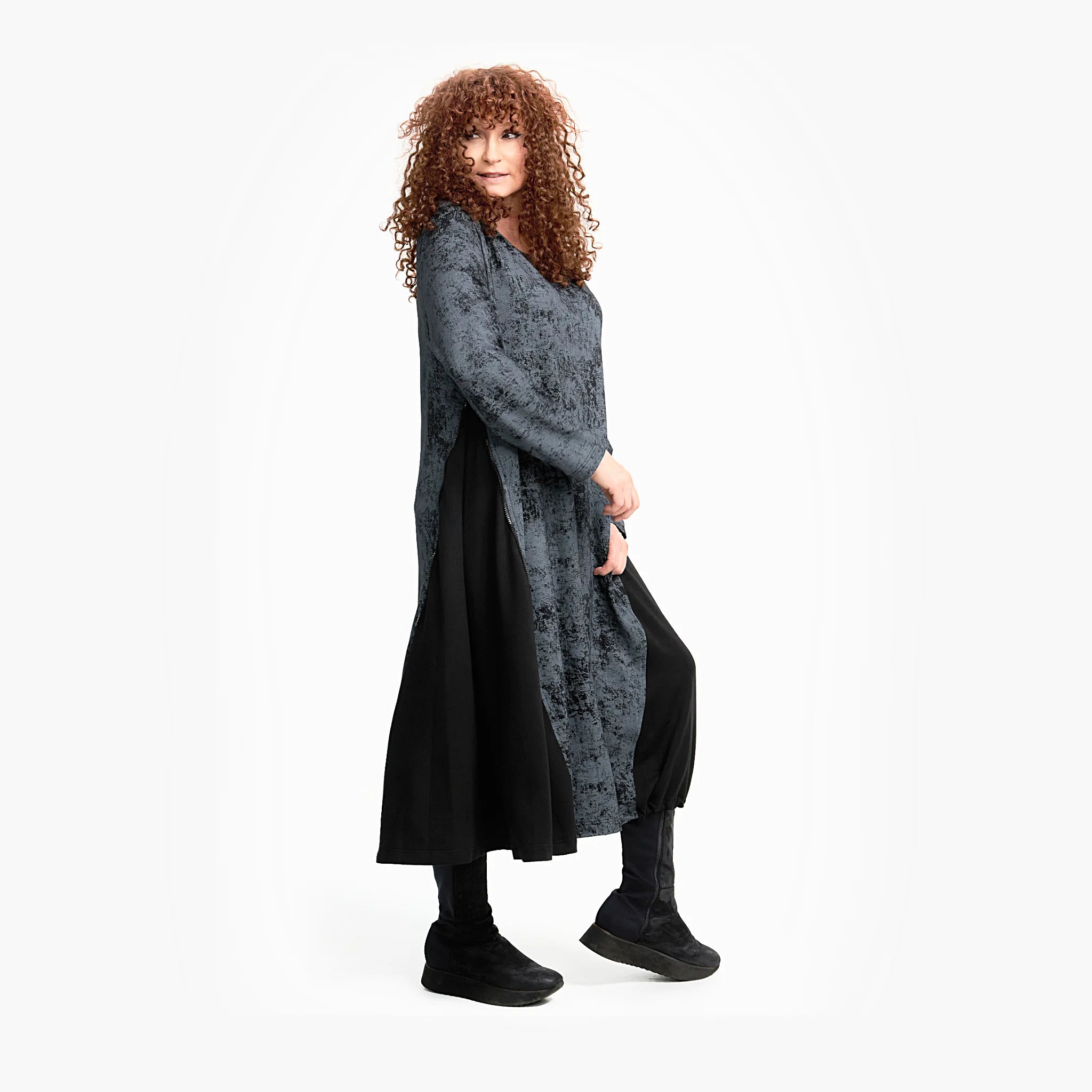  Do Your Best Kleid in gerader Form, aus Viskose, D712, Schwarz, Schick, Modern, Bequem
