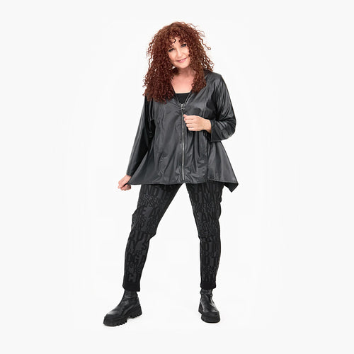  A-Form Jacke von Do Your Best aus Polyester, D734, Schwarz, Schick, Modern, Bequem