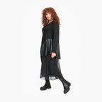  Kleid von Do Your Best aus Viskose, D767, Schwarz, Schick, Modern, Bequem