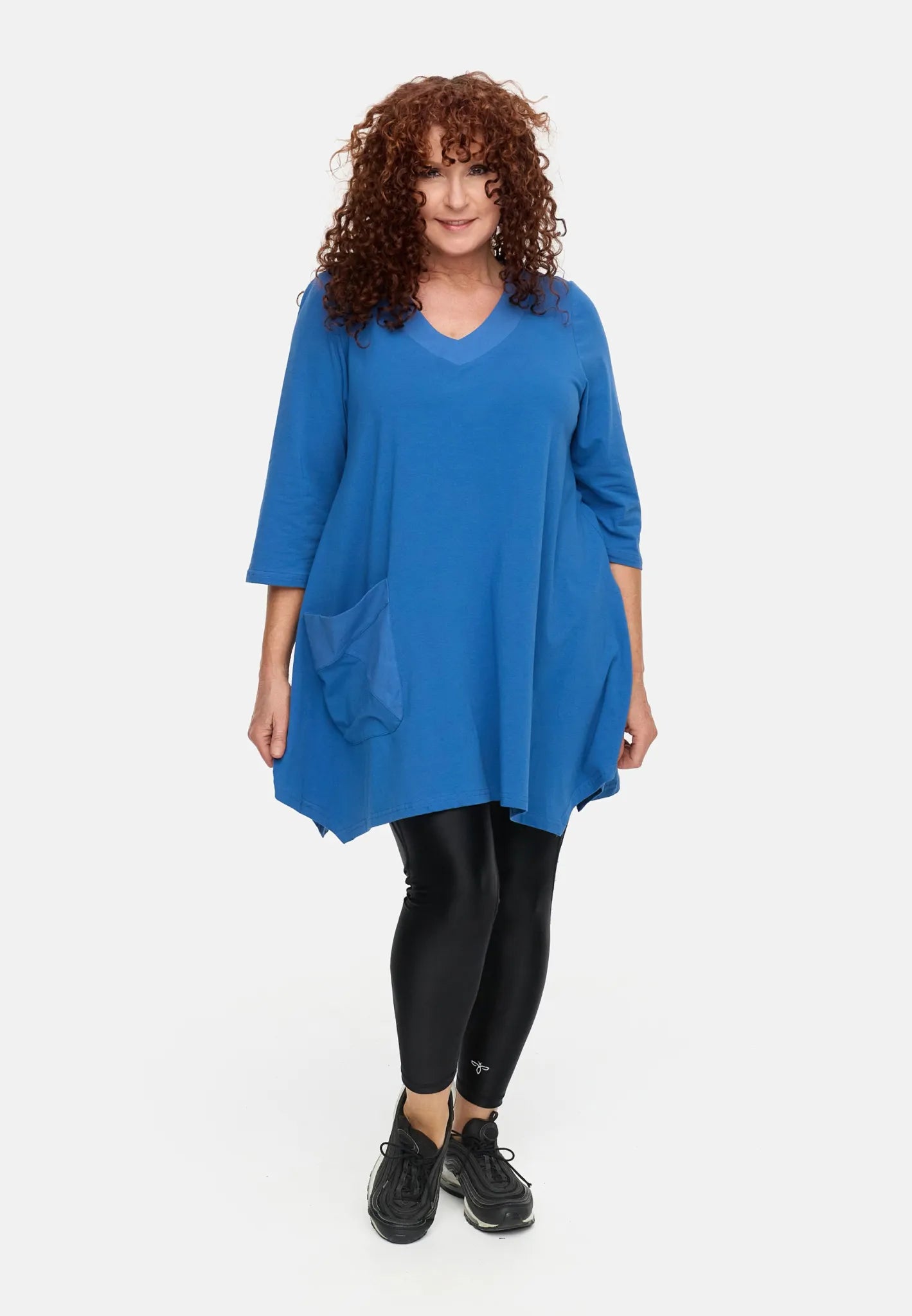  A-Form Shirt von Do Your Best aus Baumwolle, D930, Blau, Ausgefallen, Zeitlos, Schick