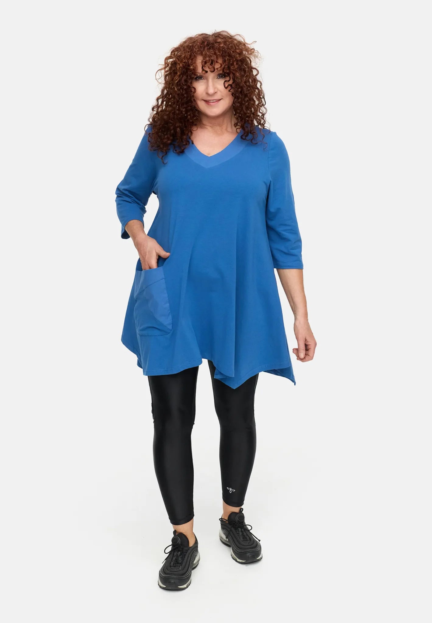  A-Form Shirt von Do Your Best aus Baumwolle, D930, Blau, Ausgefallen, Zeitlos, Schick