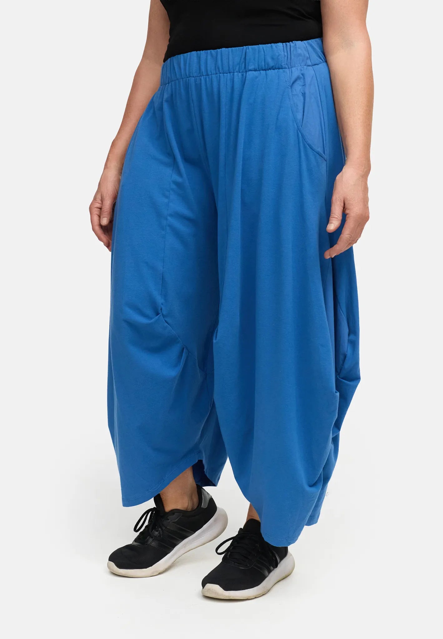  Ballonhose von Do Your Best aus Viskose, D931, Blau, Ausgefallen, Zeitlos, Schick