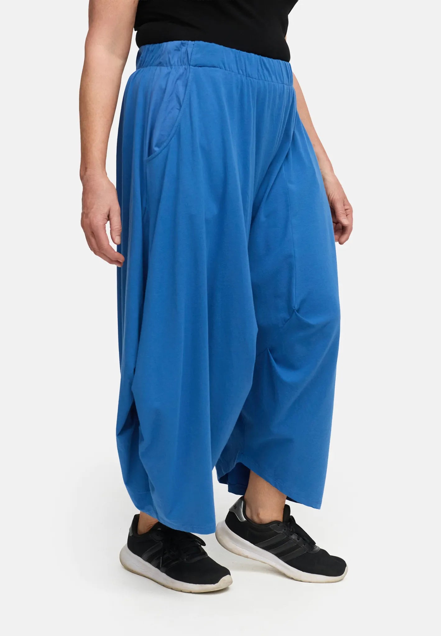  Ballonhose von Do Your Best aus Viskose, D931, Blau, Ausgefallen, Zeitlos, Schick