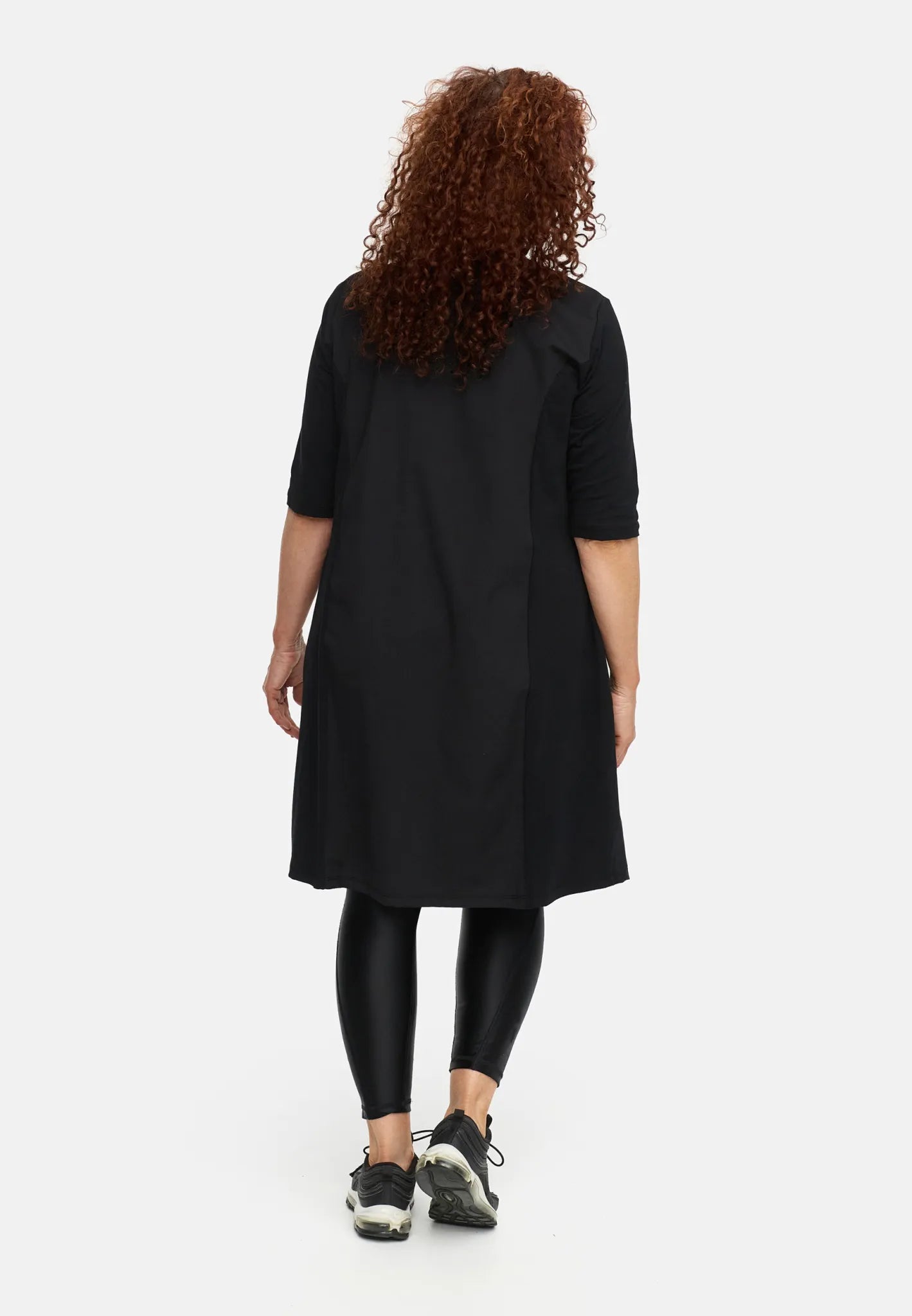  Ballonkleid von Do Your Best aus Viskose, D933, Schwarz, Ausgefallen, Zeitlos, Schick