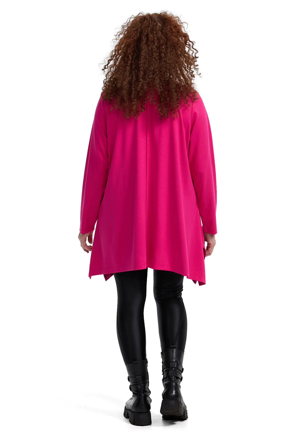  A-Form Shirt von Frenzi aus Viskose, F9013, Pink, Ausgefallen, Modern, Bequem