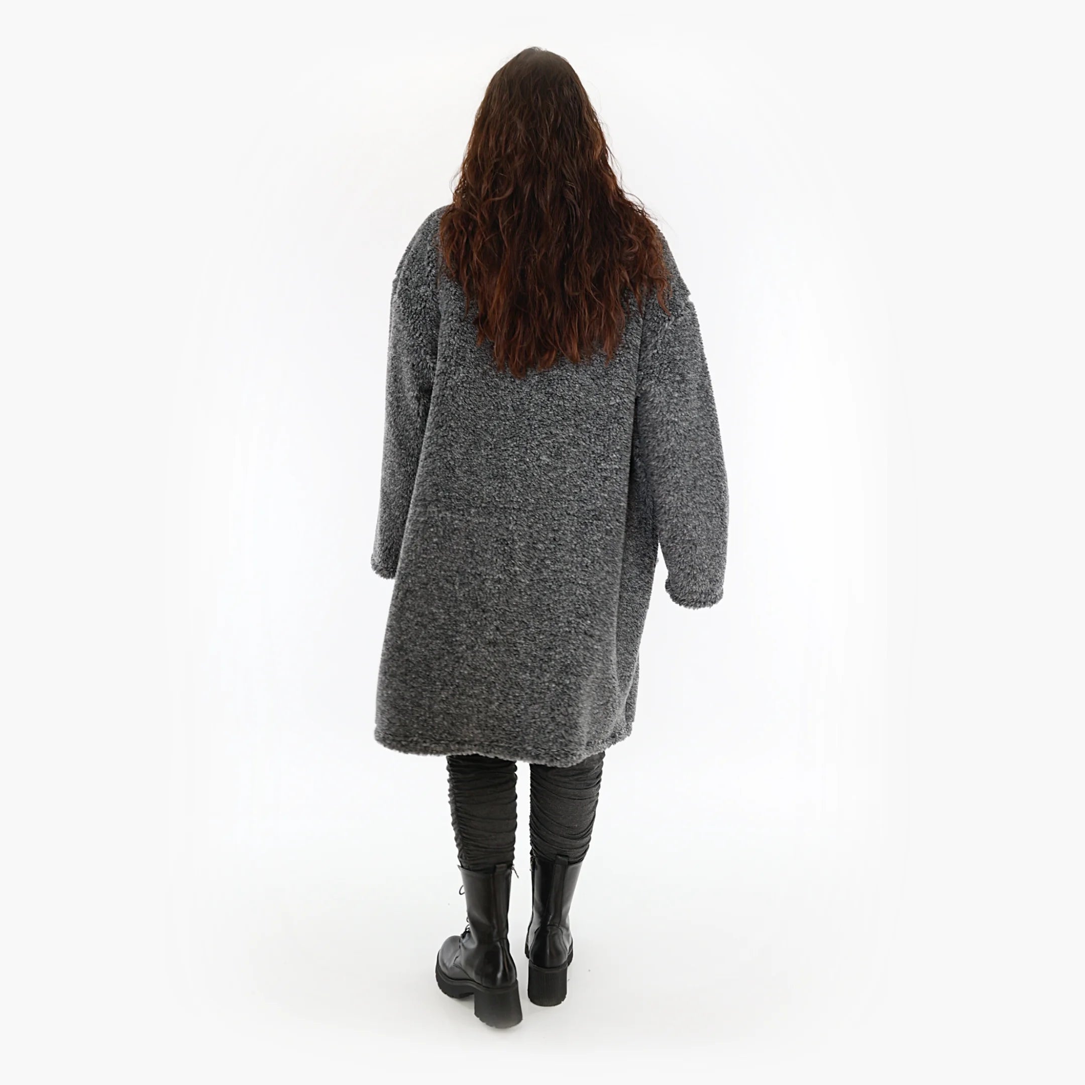  AKH Fashion Jacke in gerader Form, aus Materialmix, 1360.06656, Dunkelgrau, Schick
