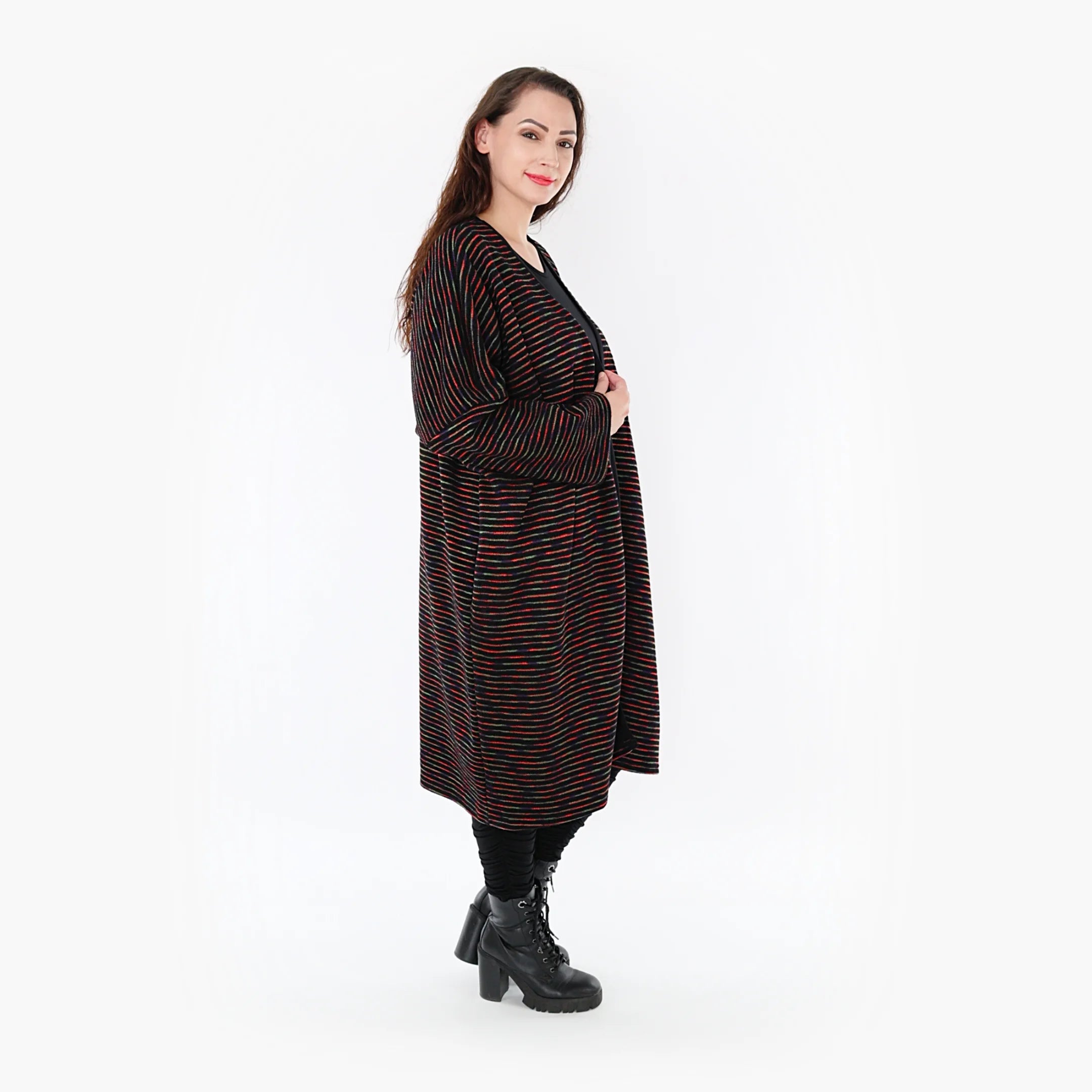 Jacke von AKH Fashion aus Baumwolle in gerader Form, ausgefallene Lagenlook Mode