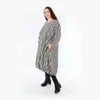 Ballonkleid von AKH Fashion aus Baumwolle, 1364.06947, Weiß-Schwarz, Schick, Modern