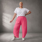 Luftige Ballonhose in strahlendem Pink für einen leichten femininen Sommerlook aus Italien