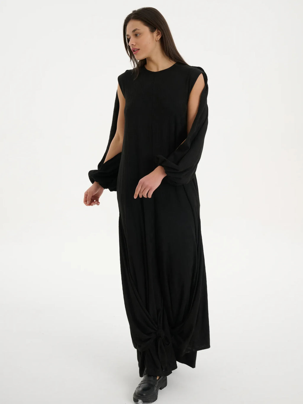  Just Angels Jumpsuit in gerader Form, aus Baumwolle, 1023, Schwarz, Muster, Schick, Schick