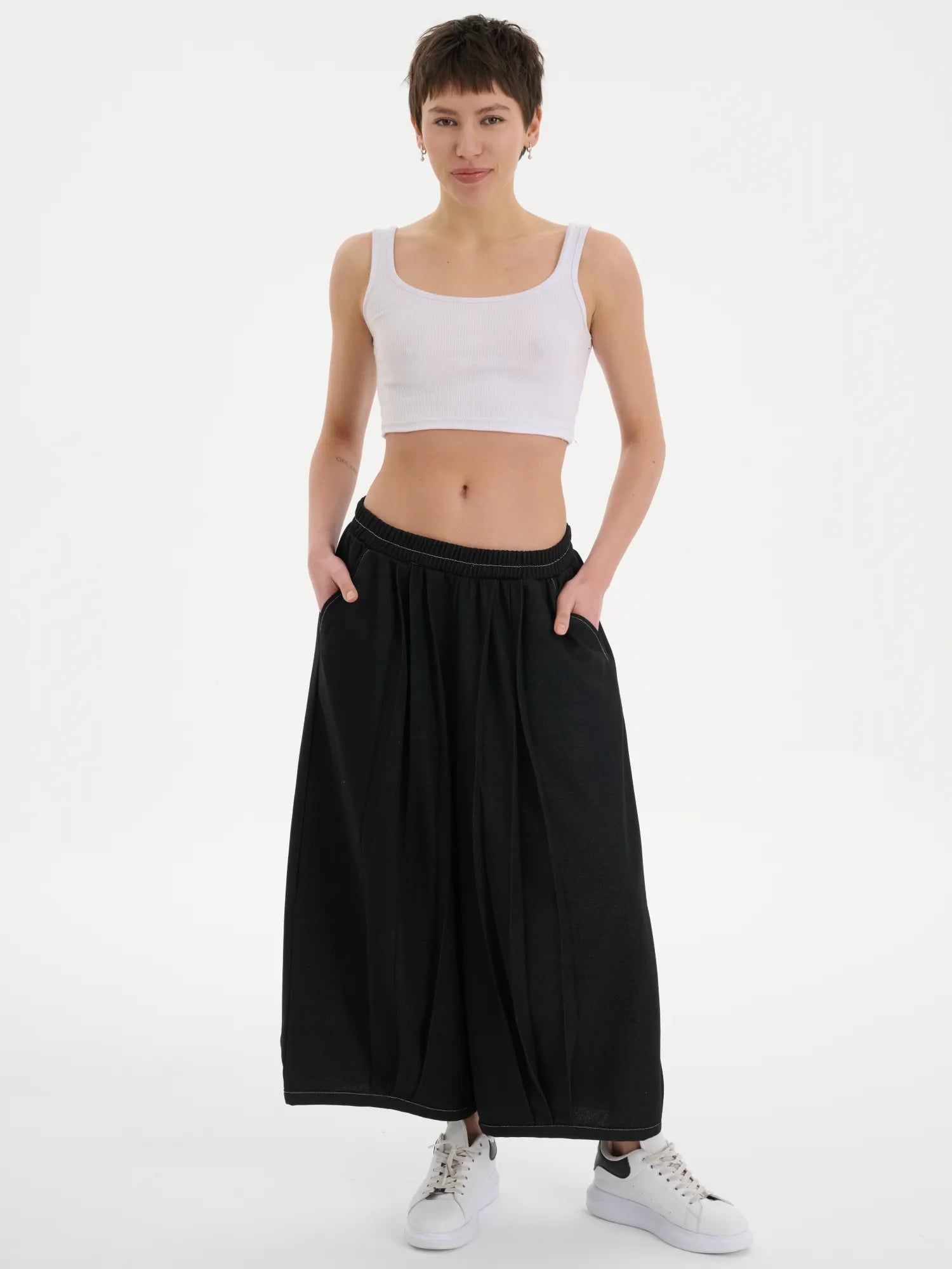  Ballonhose von Just Angels aus Baumwolle, 1040, Schwarz, Schick, Modern, Bequem, Schick