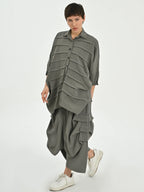 Bluse von Les Mios aus Baumwolle, 7005, Grün, Schick, Modern, Bequem, Schick