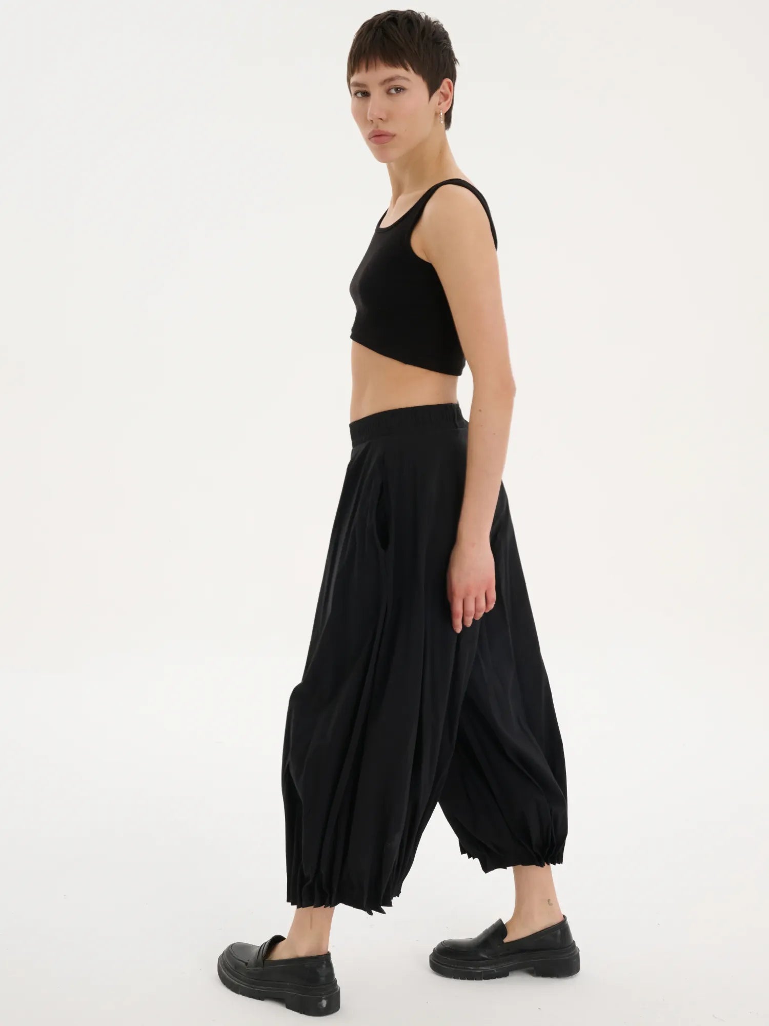  Ballonhose von Les Mios aus Baumwolle, 7007, Schwarz, Schick, Modern, Bequem, Schick