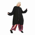  AKH Fashion Jacke in gerader Form, aus Viskose, 1233.06909, Schwarz, Schick, Modern