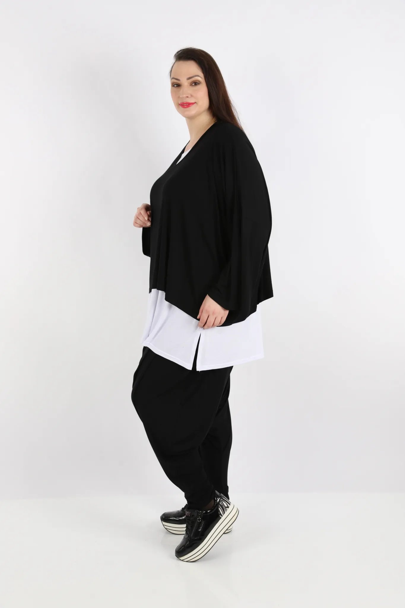  Haremshose von AKH Fashion aus Viskose, 1233.00142, Schwarz, Ausgefallen, Zeitlos, Schick