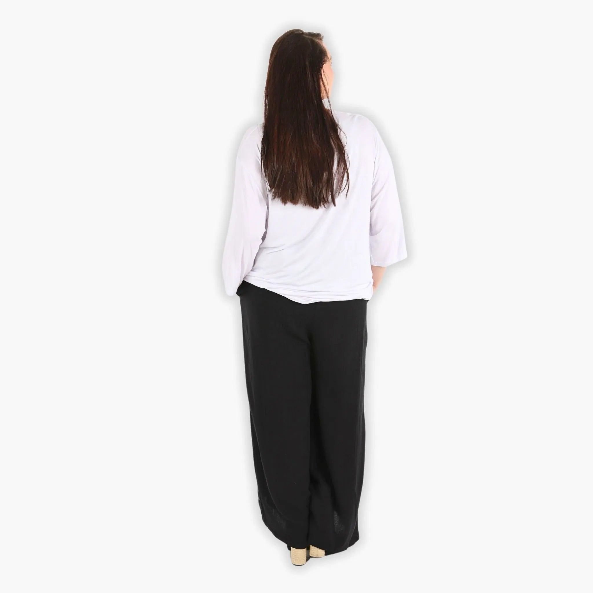  AKH Fashion Hose in gerader Form, aus Viskose, 1295.06927, Schwarz, Schick, Modern, Bequem