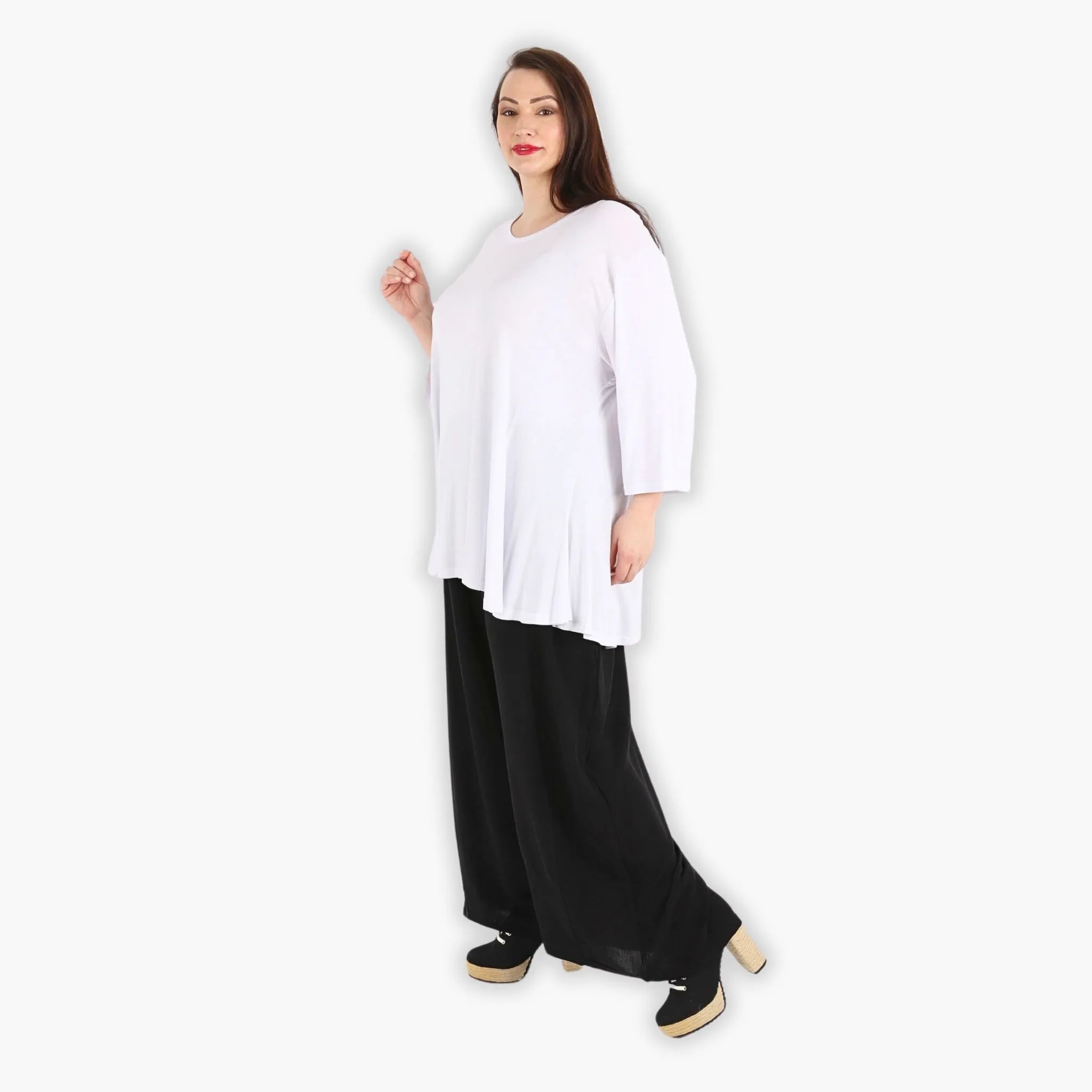  AKH Fashion Hose in gerader Form, aus Viskose, 1295.06927, Schwarz, Schick, Modern, Bequem