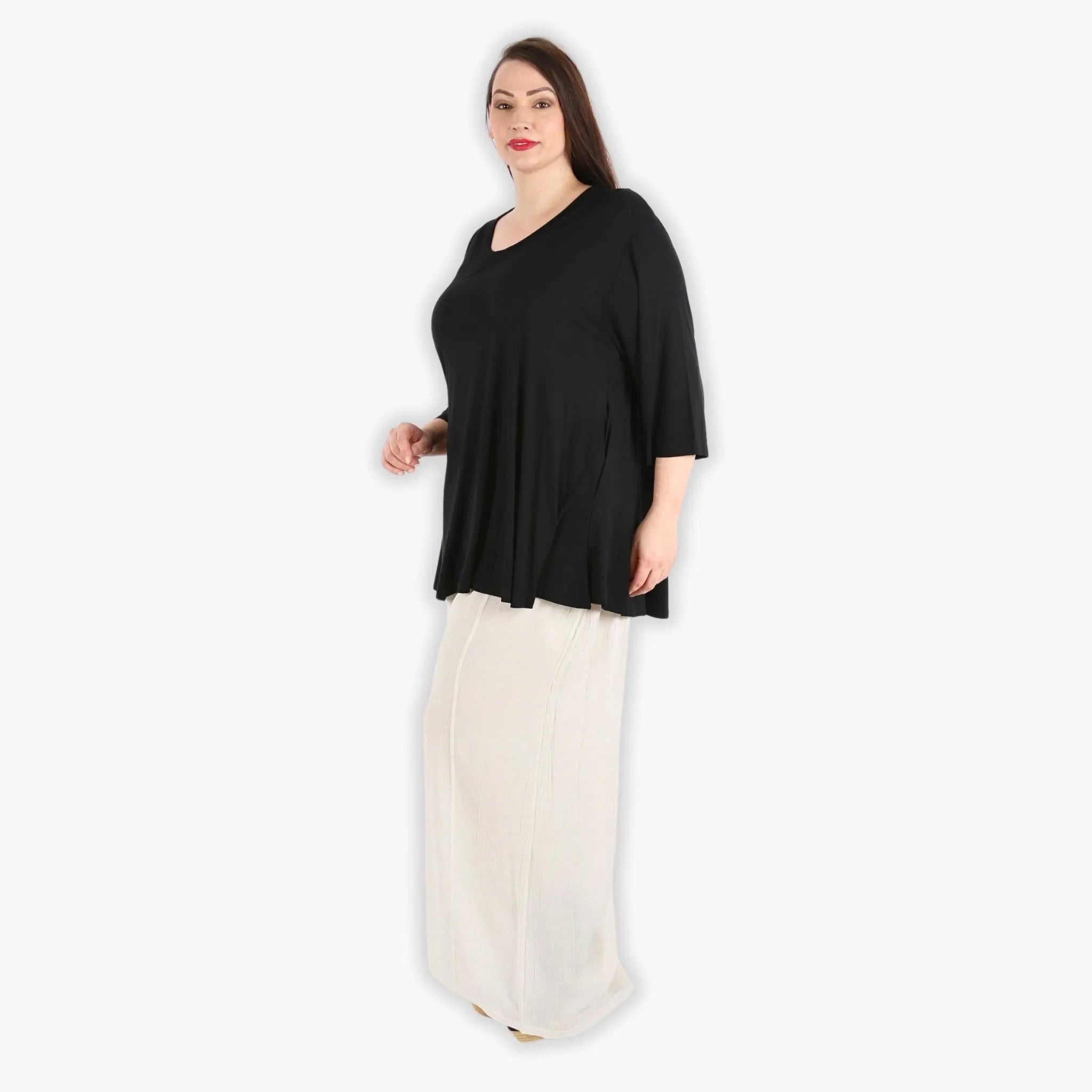  AKH Fashion Hose in gerader Form, aus Viskose, 1295.06927, Weiß, Schick, Modern, Bequem