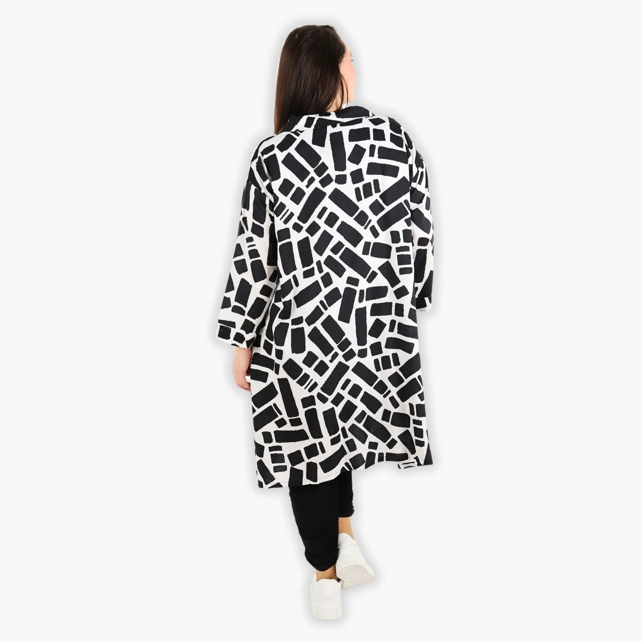  A-Form Bluse von AKH Fashion aus Viskose, 1299.06906, Schwarz-Weiß, Schick, Modern, Bequem