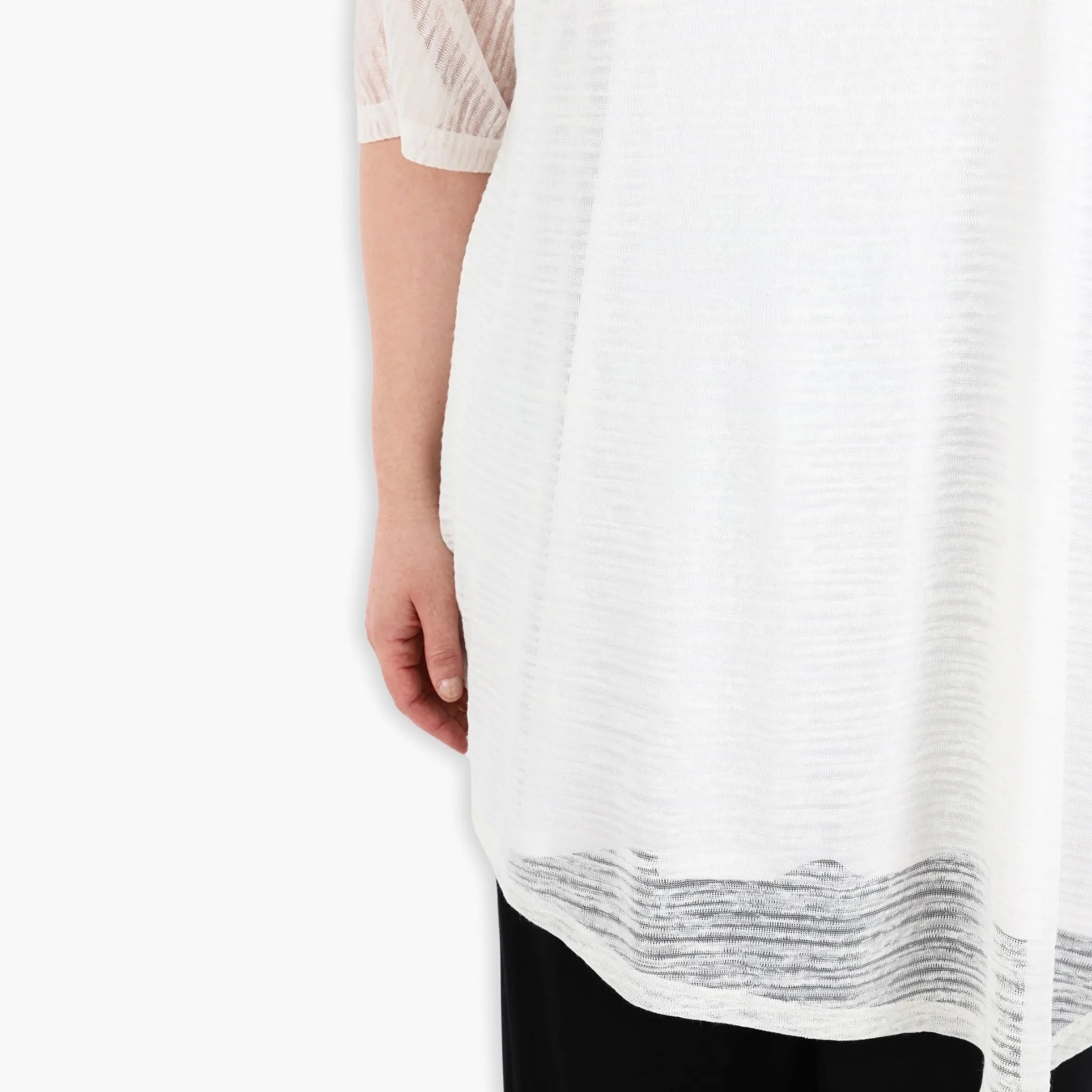  AKH Fashion Bigshirt in gerundeter Form, aus Viskose, 1302.02151, Creme, Schick, Modern
