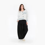  AKH Fashion Jacke in gerundeter Form, aus Viskose, 1377.00130, Blau-Ecru, Gerippt, Schick