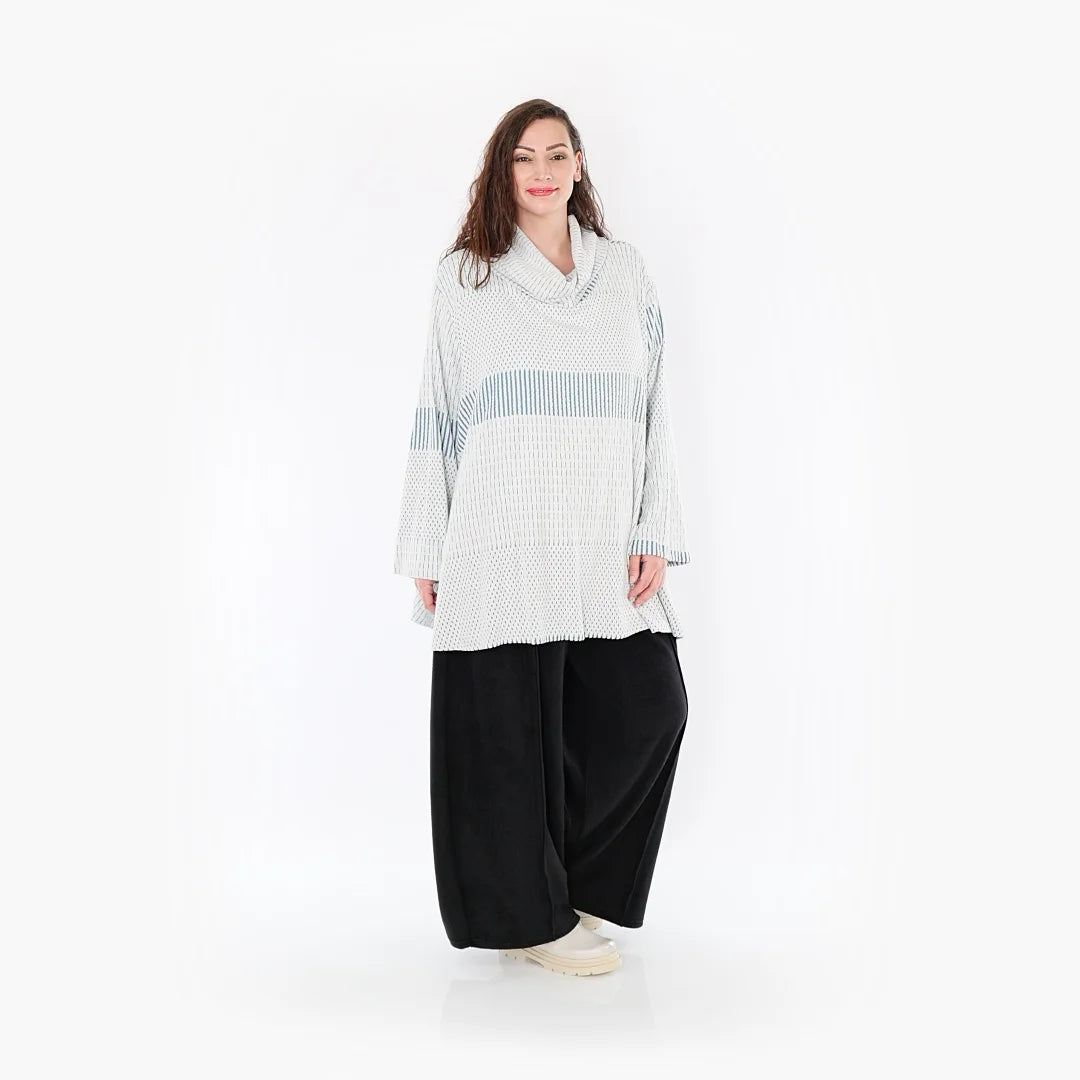 A-Form Shirt von AKH Fashion aus Viskose, ausgefallene, zeitlose Lagenlook Mode