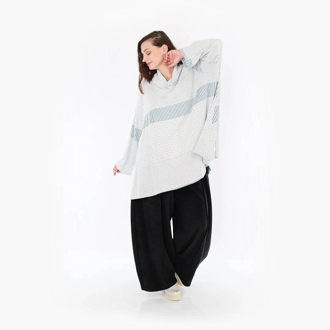 A-Form Shirt von AKH Fashion aus Viskose, ausgefallene, zeitlose Lagenlook Mode