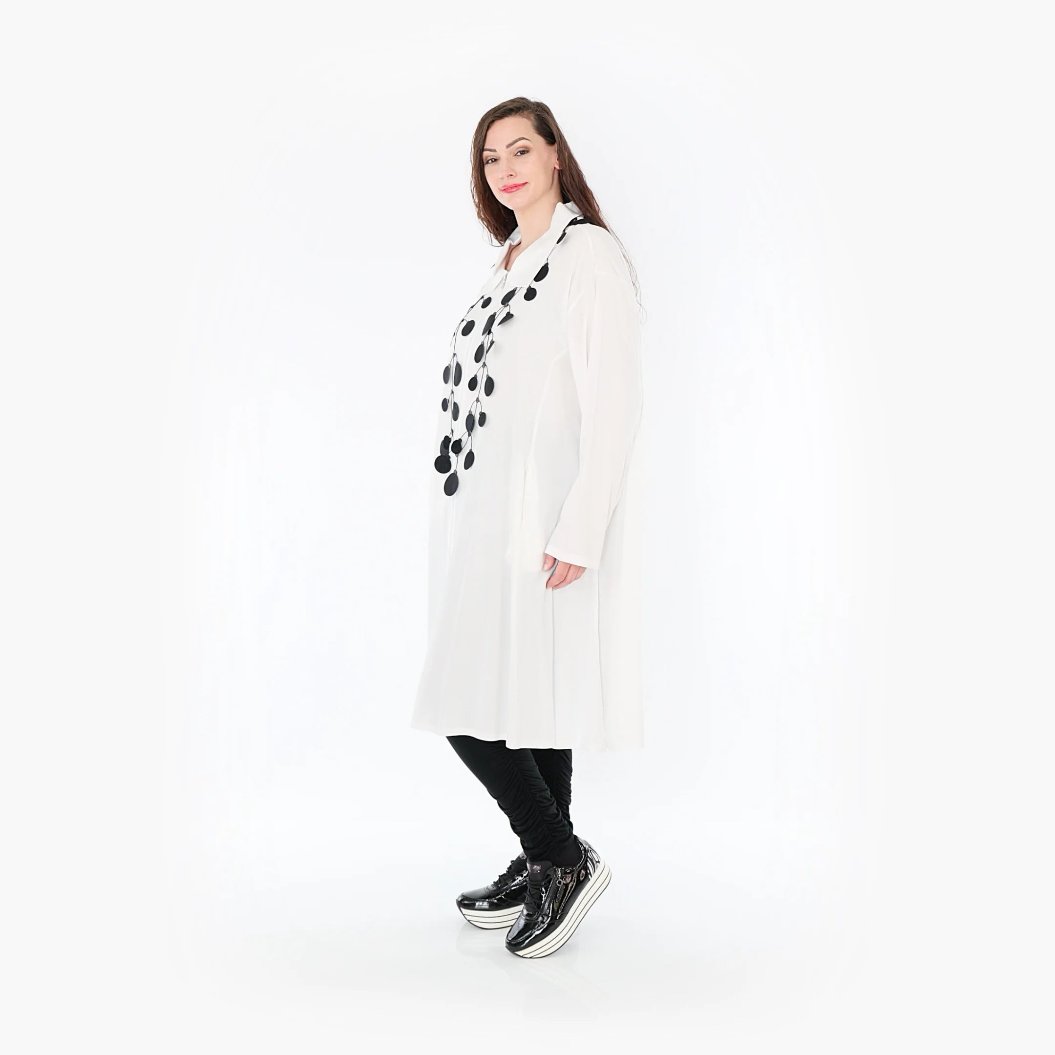  A-Form Bluse von AKH Fashion aus Viskose, 1380.06606, Weiß, Schick, Modern, Bequem