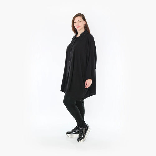 Bluse von AKH Fashion aus Viskose in kastiger Form, ausgefallene Lagenlook Mode